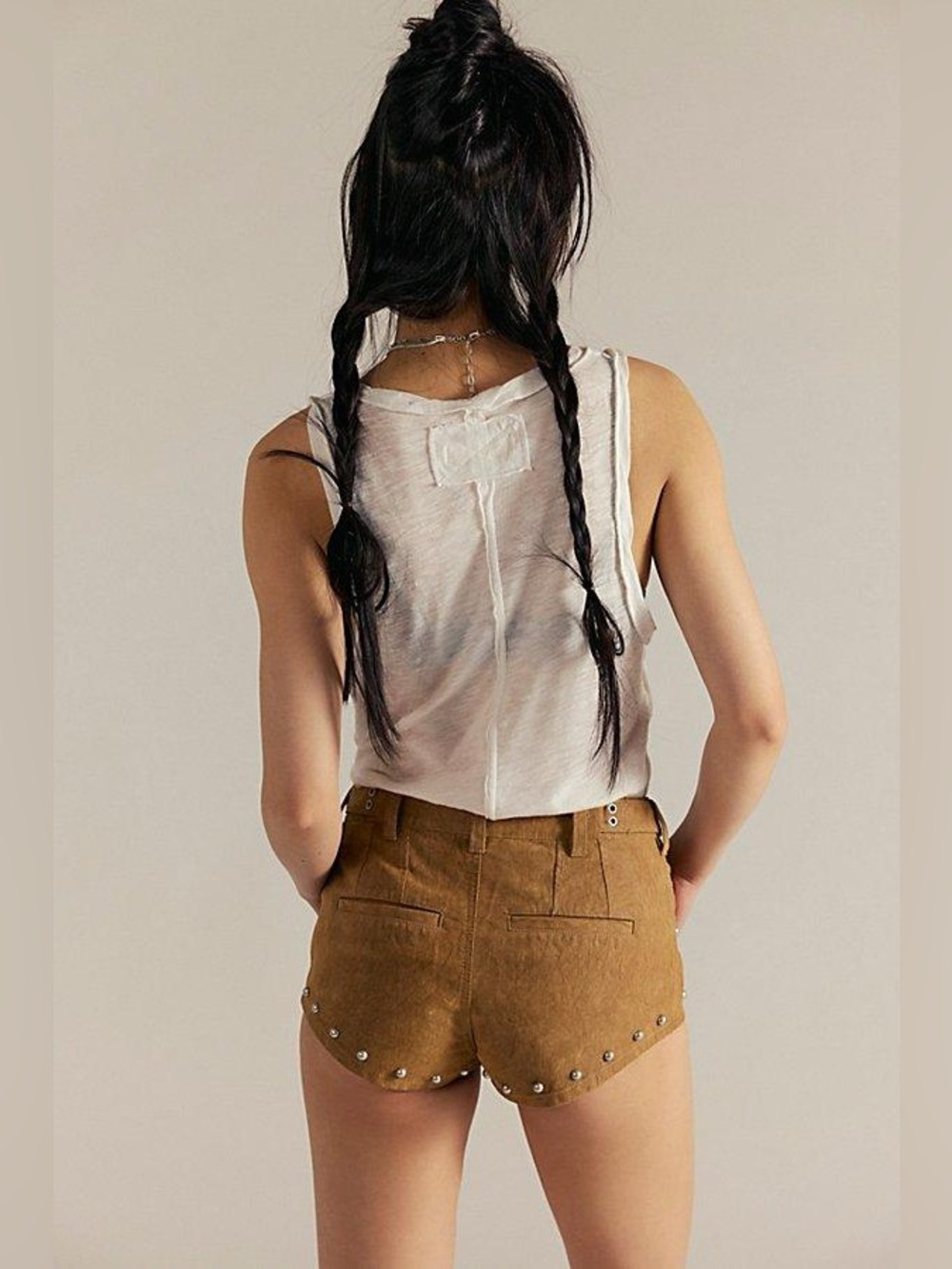 We The Free The Cool Kid Suede Micro Shorts - Picture 3 of 8